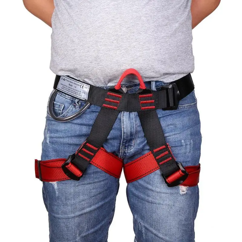 Details about   Rock Climbing Harness Waist Support Professional Outdoor Sports Safety Belt Half 