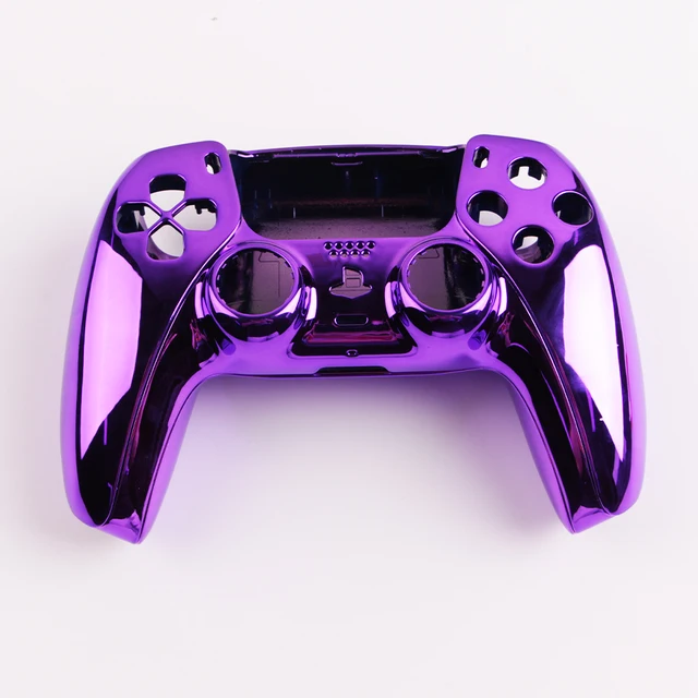 Minithink Gamepad Cover for PS5 Front Middle Controller Replacement Decorative Shell for Playstation 5 Games Accessories Purple