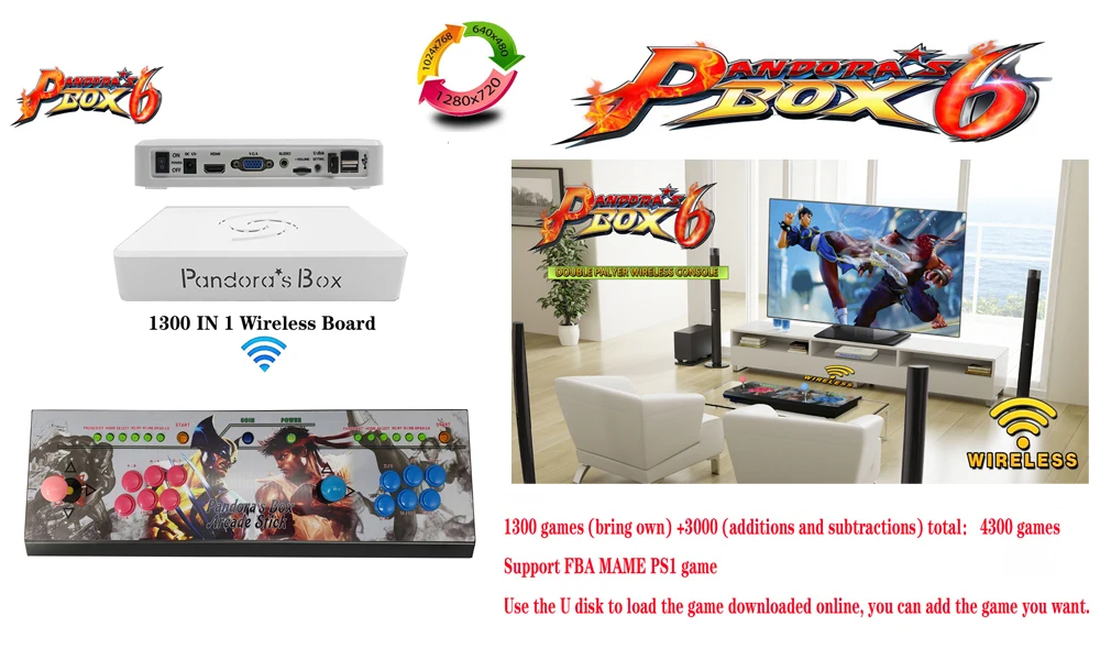 Новейшая аркадная игра доска Pandora's Box 9D 2500 В 1 HD PCB