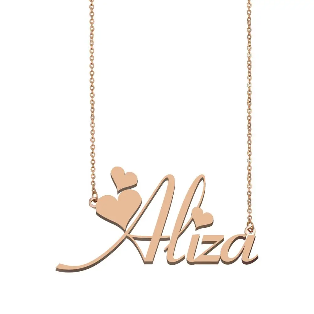 Aliza Name Necklace, Custom Name 