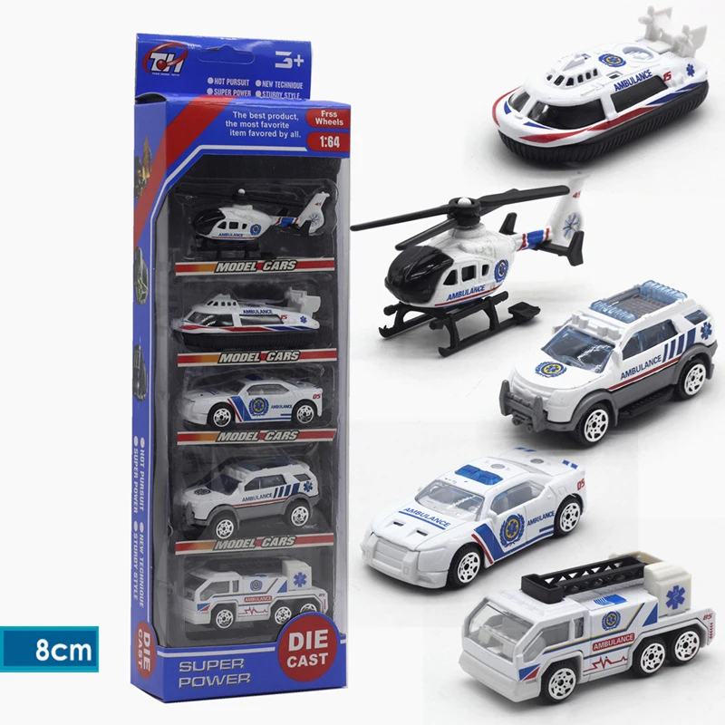 Детская Игрушечная машина литая под давлением 1:64 гоночная ферма скорая помощь