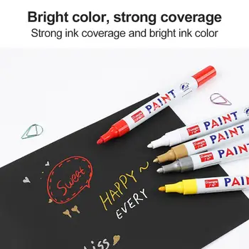 

Car Paint Pen Waterproof Car Tyre Tire Tread CD Metal Permanent Paint Marker Graffti Oily Marker DIY Art Marker Stationery