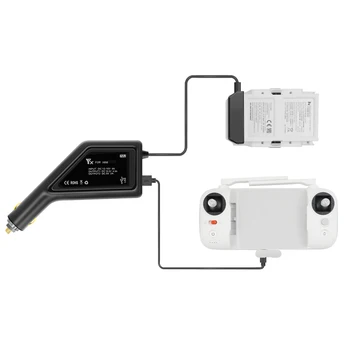 

Intelligent Car Charger Adapter for FIMI X8 SE 2020 Drones Fast Charging Hub Remote Controller Battery Travel Charging Charger