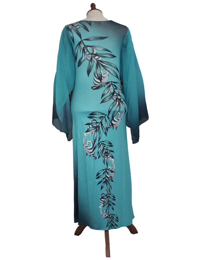 Африканское длинное платье с шифоновым рукавом большое эластичное Дашики платье для леди XFX01