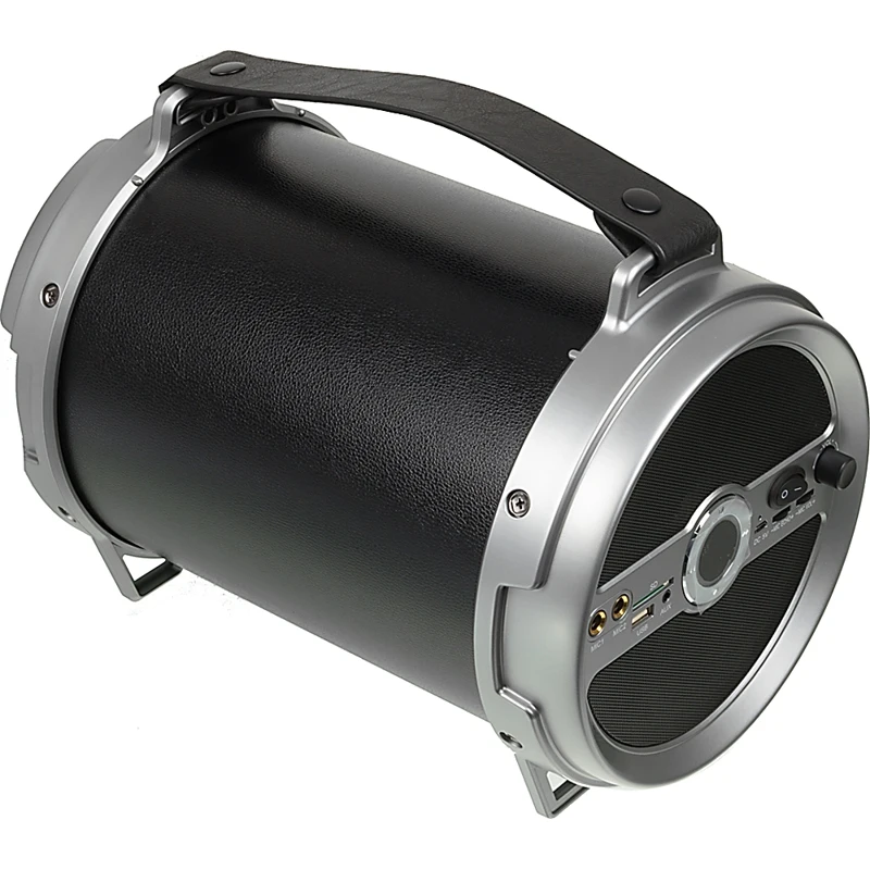 Column port. This GM-885B Black 18W 2.0/BT/3.5Jack/USB 3000mAh