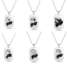 Japanese Anime Tokyo Revengers Necklace Dog Tag Stainless Steel Pendant Chain Necklaces Cosplay Jewelry