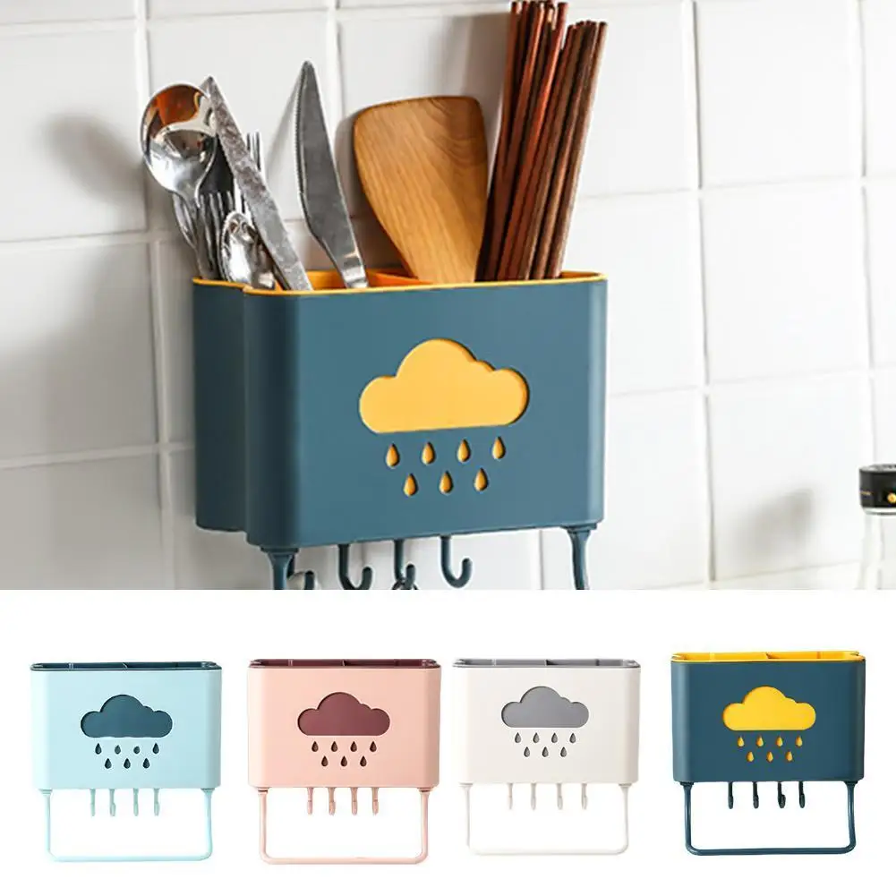 

Chopstick Spoon Forks Draining Storage Container Kitchen Organizer X7Z0
