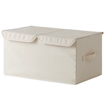 

Dustproof Oxford-Cloth Double Cover Storage Box Household Clothes Clothing Compartment Finishing Boxes
