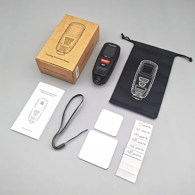 Paint Coating Meter,Paint Thickness Gauge,Thickness Gauge Yunombo YNB-111 Mini Car Paint Thickness Tester Film Thickness Meter Coating Gauge with Zinc Function