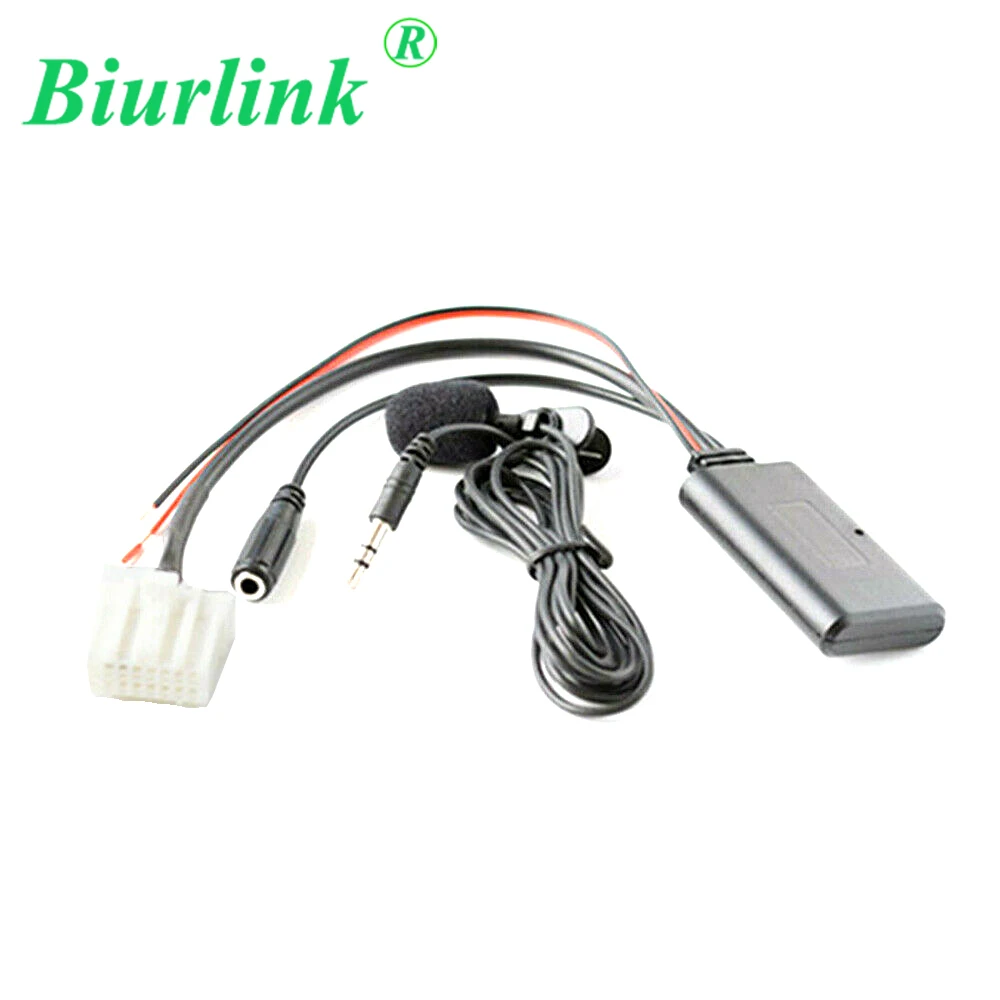 

Автомобильный стерео микрофон Biurlink 300 см, 16-контактный вход Aux, Bluetooth, микрофон для Mazda 2 3 5 6 MX5 RX8 CX7 (медиа-ключ должен быть на панели)