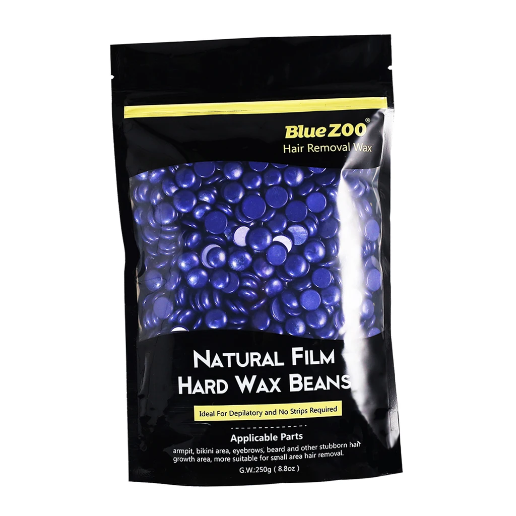 250g Hard Hot Film Wax Beans for Body Hair Removal Bikini Depilatory Pellet for Women Men