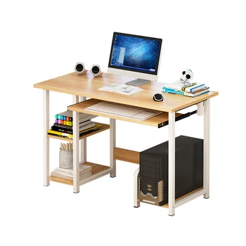 

Computer Desk Desktop Home Simple Bedroom Assembly Single Desk Desk Student Desk Simple Table keyboard shelves