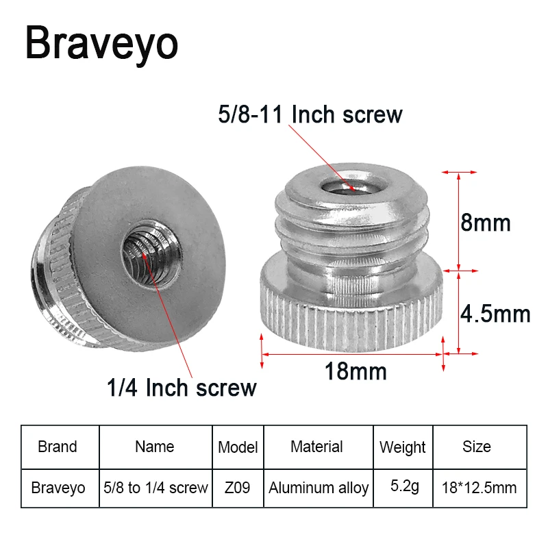 Laser Level Tripod Screw 5/8-11 to 1/4 3/8 Conversion Screw Camera Mount Adapter Photography Accessories For Dslr Ballhead camera tripod adapter tripod adapter mount