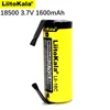 1-40PCS LiitoKala Lii-16C 18500 1600mAh 3.7 V rechargeable battery Recarregavel lithium ion battery for flashlight+DIY Nickel ► Photo 2/6