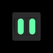 Светится в темноте переключатель Панель кнопка наклейка DIY светящаяся индикаторная полоса ночной Светильник стикер для украшения стен домашний декор наклейка