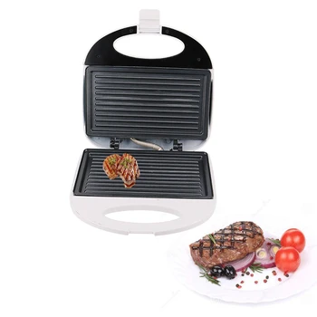 

750W Roaster Sandwich Maker Bread Oven Electric Grill Meat Steak Hamburger Breakfast Machine Frying Pan Barbecue Plate EU Plug