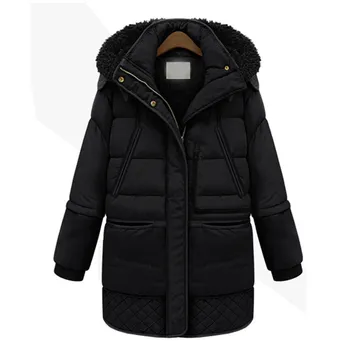 

Women Cotton Wadded Coat Jackets Casual Warm Long Parkas Overcoat Outwear