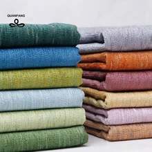 QUANFANG 24 colo, ткань для штор, хлопковая льняная полиэфирная ткань для/шитья дивана, скатерти/мебели CoverCushion 50 см x 280 см/шт
