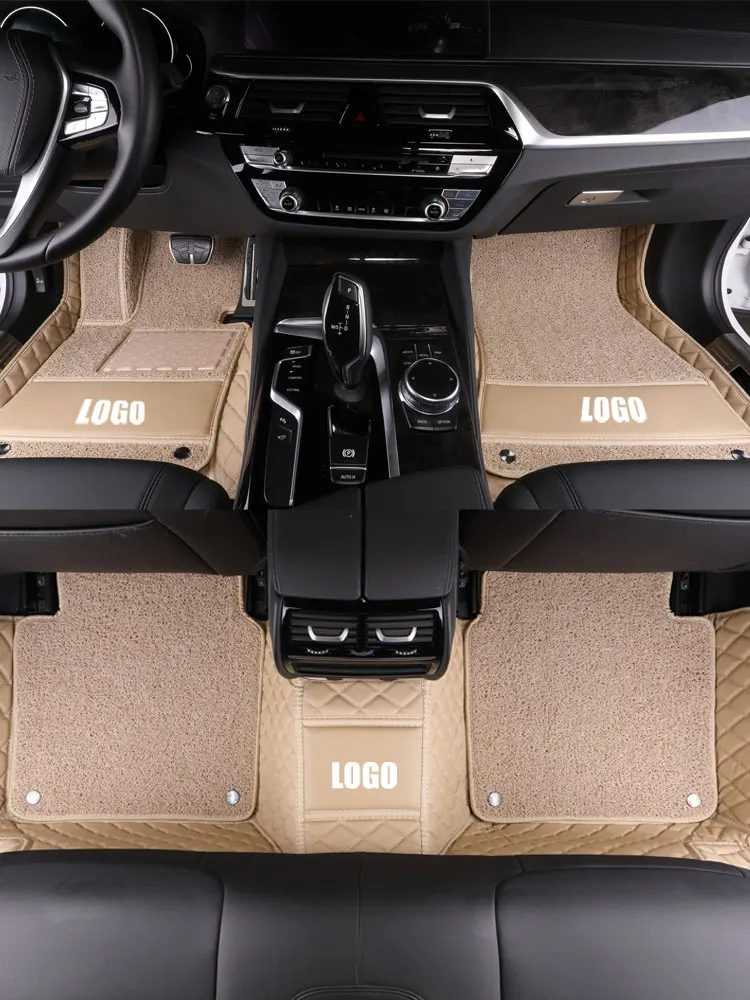 Кожаные автомобильные коврики на заказ для Jaguar, все модели F-PACE XJL XE F-TYPE XK XFL XEL XF, автомобильные аксессуары для стайлинга автомобилей