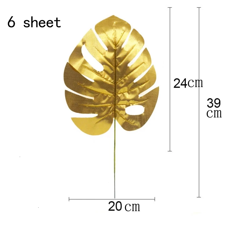6 pcs gold leaf C Зеленые пальмовые воздушные шары с листьями зеленые баллоны тропические Гавайские вечерние балоны для вечеринки в стиле сафари балон Джунгли Тема животных День Рождения Шар - Цвет: 6 pcs gold leaf C