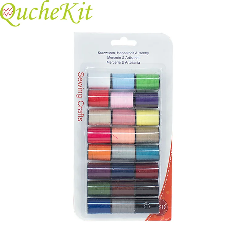 

24pcs Sewing Threads Polyester Thread Set Of Thread For Sewing Machine Embroidery Knitting Thread Supplies Sewing Kit Sewing Box