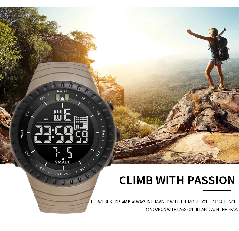 2019 Новый Топ бренд мужские светодиодный цифровые милитари часы платье для бега спортивные часы модные уличные наручные часы Reloj Hombre