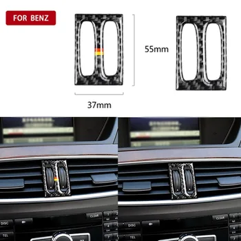 

Car Interior Accessories Carbon Fiber Air Outlet Knob Car Stickers for Mercedes W204 C CLASS 2011 2012 2013 Car Styling