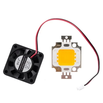 

DC 12V 0.1A 2 Pin PC Case CPU Cooler Cooling Fan 40mm x 40mm x 10mm & 10W LED COB Chip Floodlight Floodlight