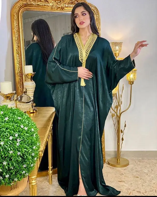 Арабское платье с вышивкой мусульманское бархатное абайя хиджаб Vestidos кардиган