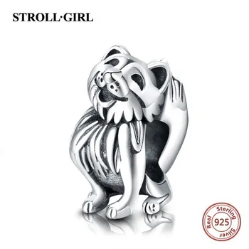 

Strollgirl 2019 new Cute fox animal charm beads fit padnoras charms silver 925 original bracelet beads woem for jewelry making