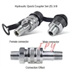 1Pc 3/8'' NPT Hydraulic quick coupler  Hydraulic tools accessories hydraulic quick couplings set zg3/8 ► Photo 1/5