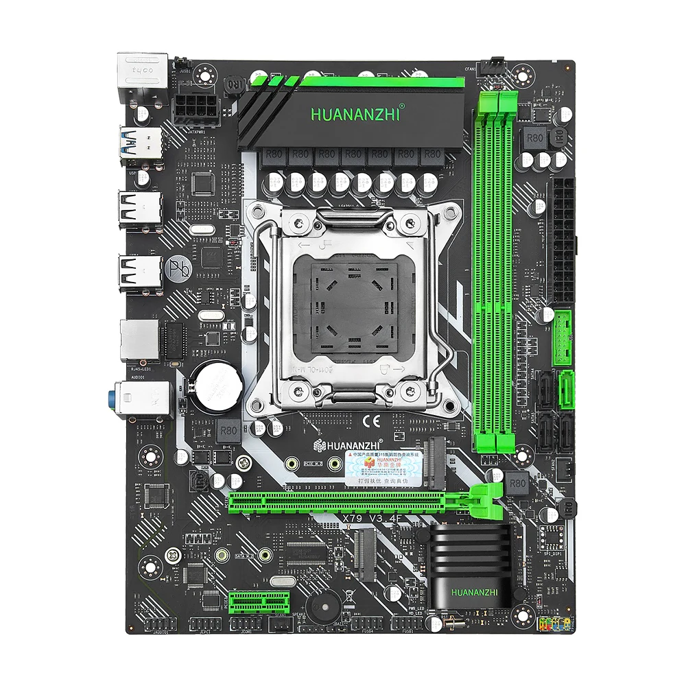 Материнская плата HUANANZHI материнская Intel C602 X79 LGA 2011 E5 ECC/REG DDR3 1333/1600/1866 МГц 32 Гб M.2 USB3.0