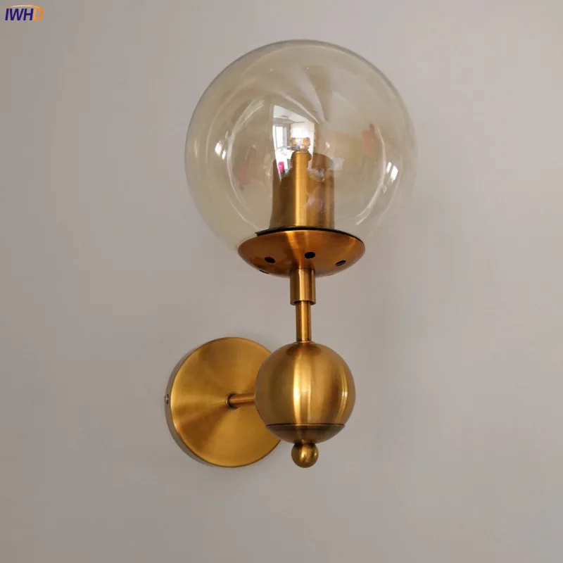 Glass Ball LED Wall Lights Nordic Modern Wandlamp Fixture Sconce Bedroom Bathroom MIrror Light Buitenverlichting Applique Murale (2)