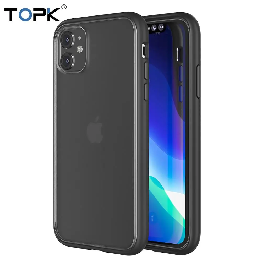 

TOPK Luxury Matte Phone Case for iPhone 11 Pro Max 2019 Shockproof Transparent Silicone Case Cover for 2019 iPhone 5.8 6.1 6.5