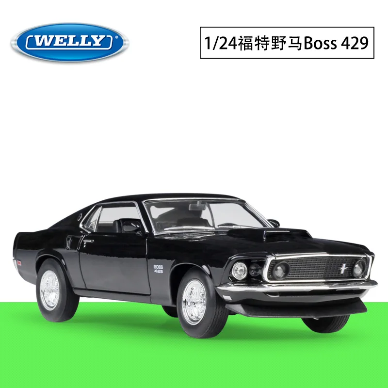 

WELLY Welly 1: 24 Ford Mustang 1967 Ford Mustang Boss429 Alloy Car Model