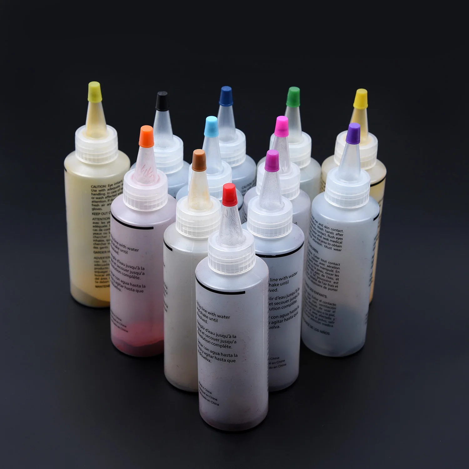 New arrival   12 Pc Tulip One Step Tie Dye Kit Vibrant Fabric Textile Permanent Paint DIY Set Home Garden Supplie 