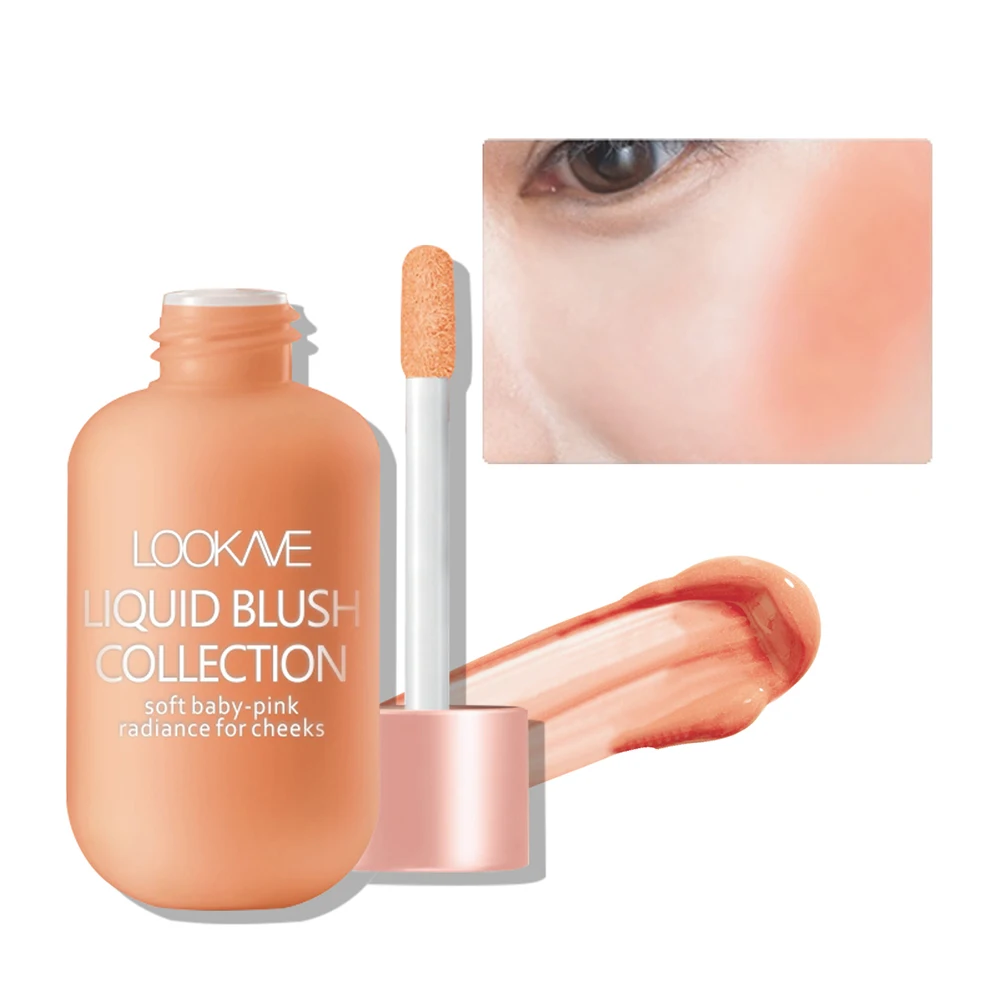4 Color Mini Bottle Liquid Blush Natural Brighten Cheek Skin Tone Makeup Rouge Pigmented Professional Contour Shadow Cosmetics liquid blush