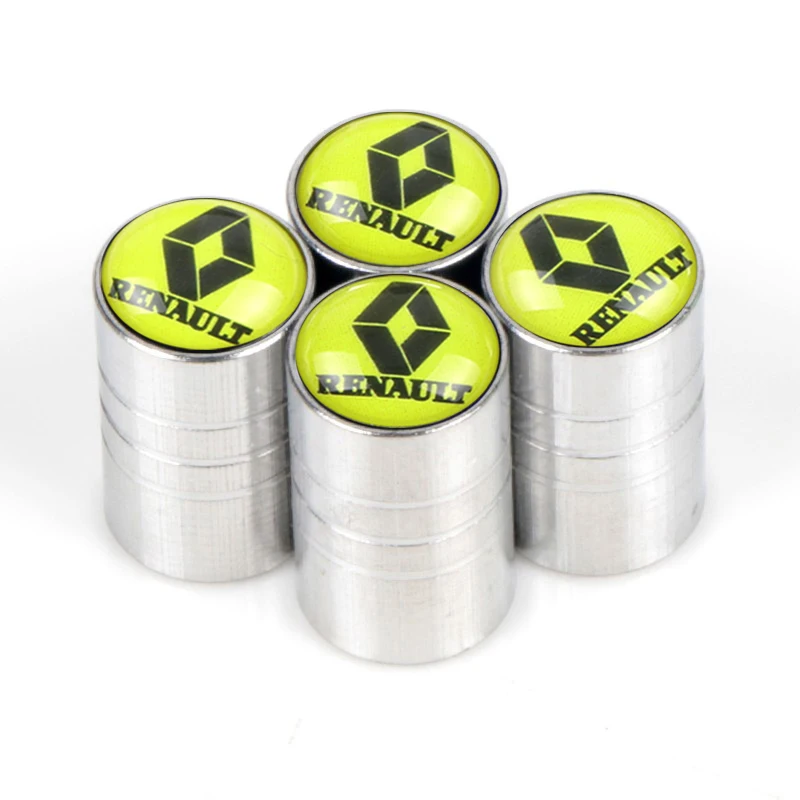 Car Styling Auto Valve Caps JDM Case For Renault koleos duster megane 2 logan renault clio Car-Styling 4pcs/lot
