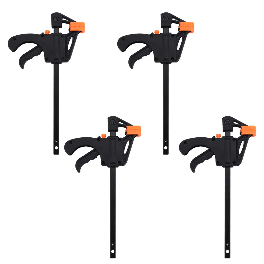 

4pcs 4inch Bar F Clamps Clip Quick Ratchet Release Woodworking DIY Hand Tool Kit Release Bar Clamp Carpentry Hand Tool