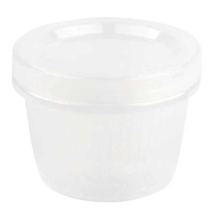 

Kitchen Storage Container Round Drain Sealed Storage Box Transparent Food Containers Refrigerator Kitchen Organizer