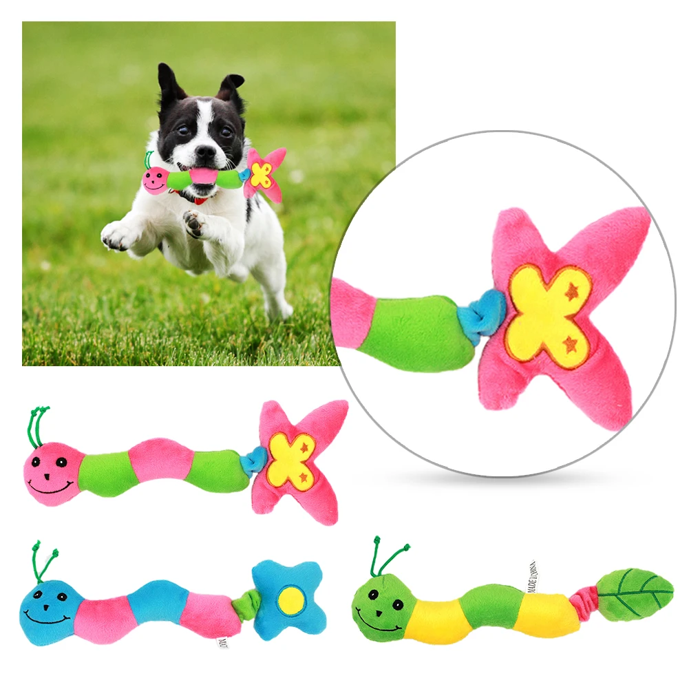 

New Pet Plush Toys Squeaky Soft Pet Puppy Dog Cat Funny Play Colorful Sound Chew Squeaky Toys Dog Training Toys