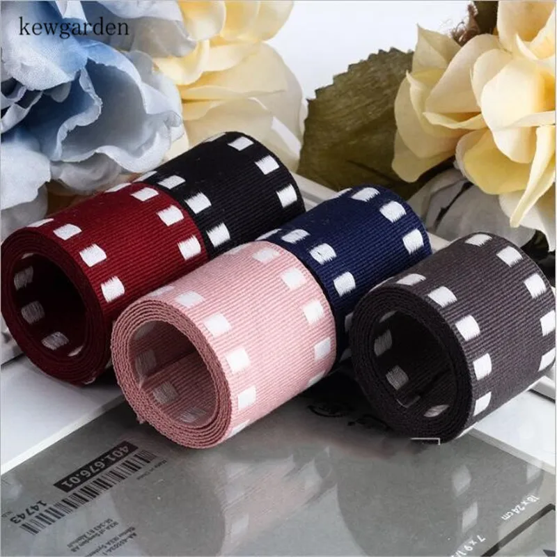 Сад Whit квадратный край Grosgrain ленты 1 &quot1 5&quot см 16 мм Фурнитура для бижутерии бант в