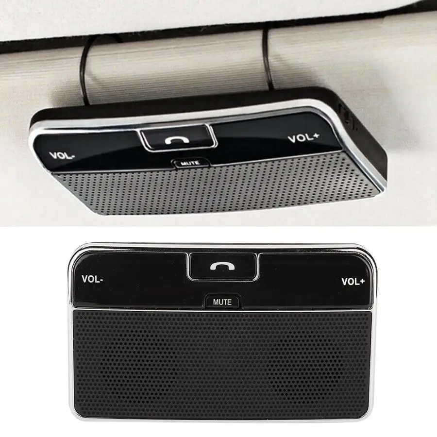 Bluetooth 4,0 беспроводной громкой связи динамик телефон MP3 автомобильный комплект солнцезащитный козырек динамик телефон