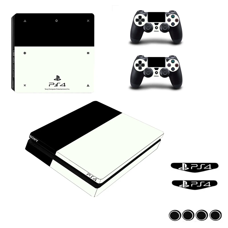 Элегантный стиль PS4 тонкий наклейки кожи для Playstation 4 Тонкий консоли и контроллер Обложка кожи наклейки геймпад протектор наклейки