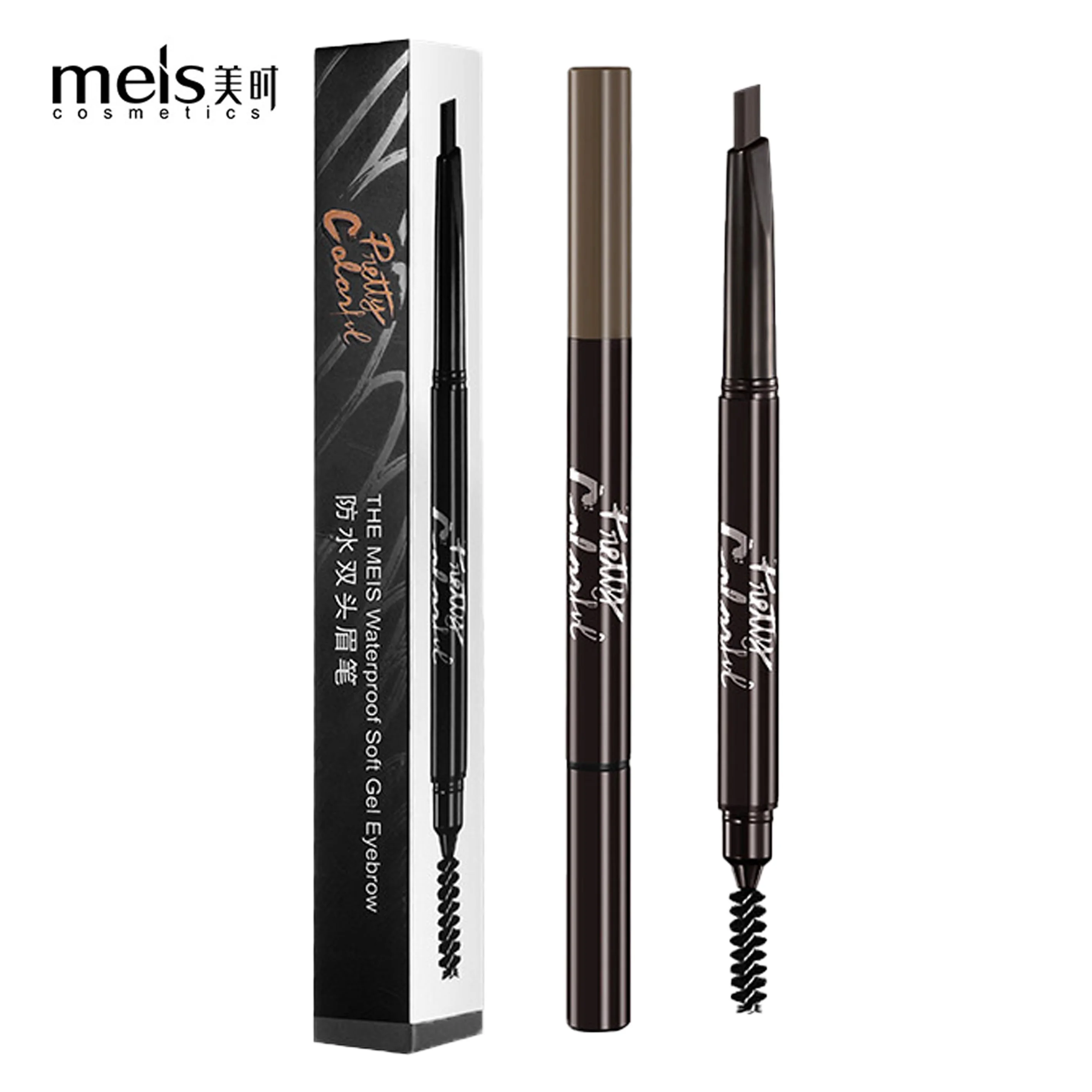 MEIS Lasting Professional Fine Sketch Liquid Eye Brow Pencil Eyebrow Pen Waterproof Fork Tip Eyebrow Tattoo Pencil Long