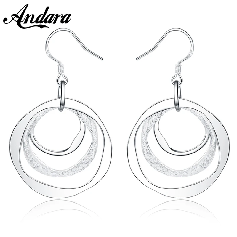 New Style 925 Sterling Silver Earrings Fashion Women Exaggerated