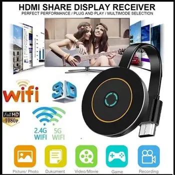 

HiMISS WiFi Display Dongle Wireless TV Stick HDMI Transmitter for IOS/Android/Windows/Mac Support Display Miracast DLNA Airplay