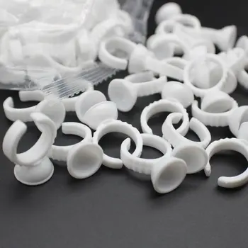 

500Pcs Disposable Plastic Pigment Ring Cup 1cm Diameter Small Tattoo Ink Color Cup Rings Tattoo Machine Accessories