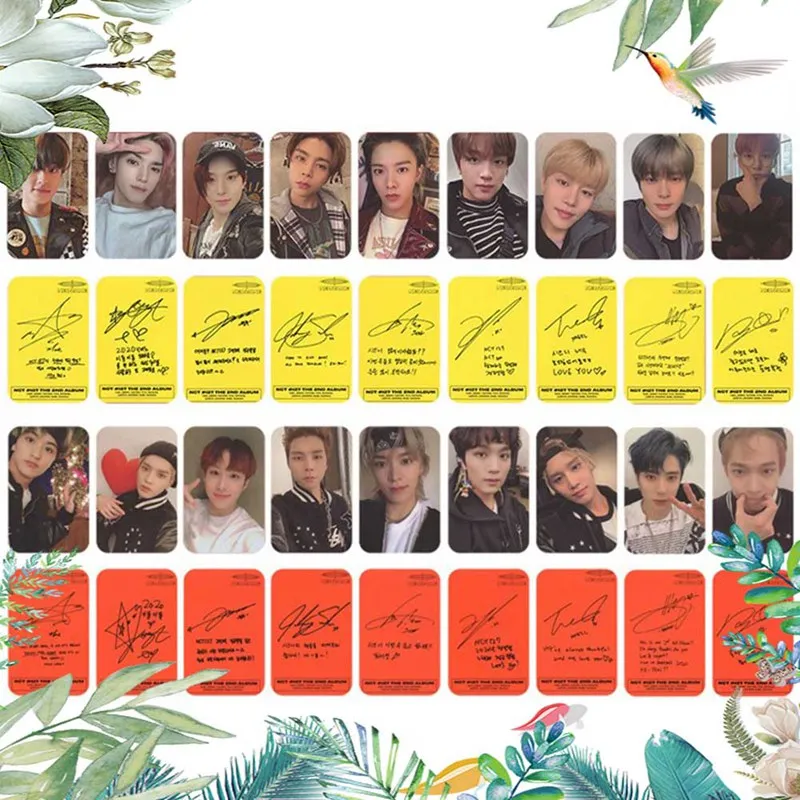 

For ipad Phone book Kpop NCT 127 Neo Zone Album Photocard Self Made Autograph Photo Cards Photograph 9Pcs