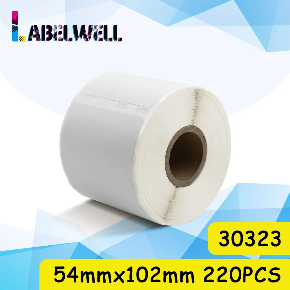 Labelwell LW 30323 термобумага 54 мм * 102 220 шт. этикетка рулон совместима с Dymo LabelWriter 450/450